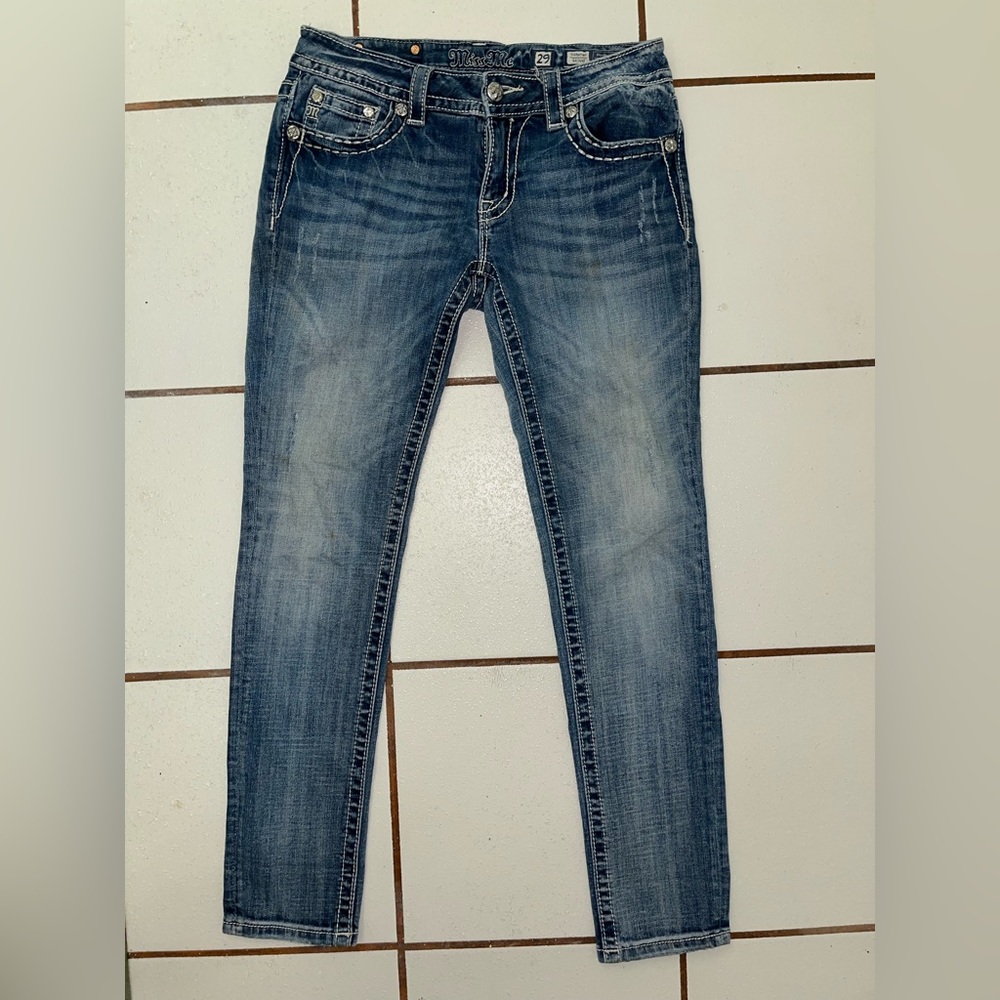 Miss Me Signature Skinny Jeans Size 29 – Embellished Pockets